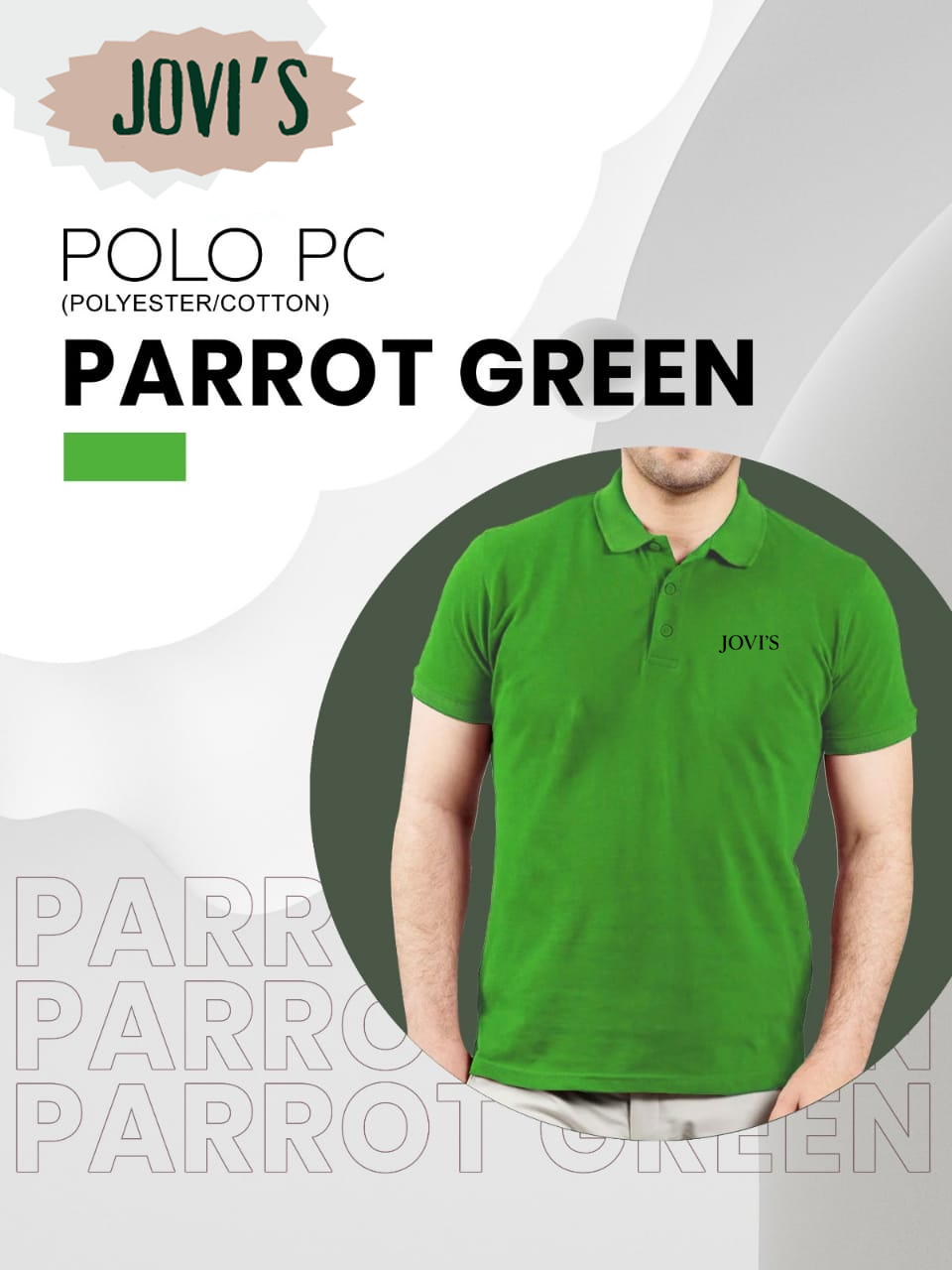 Jovi's Polo PC Black Collar Shirt