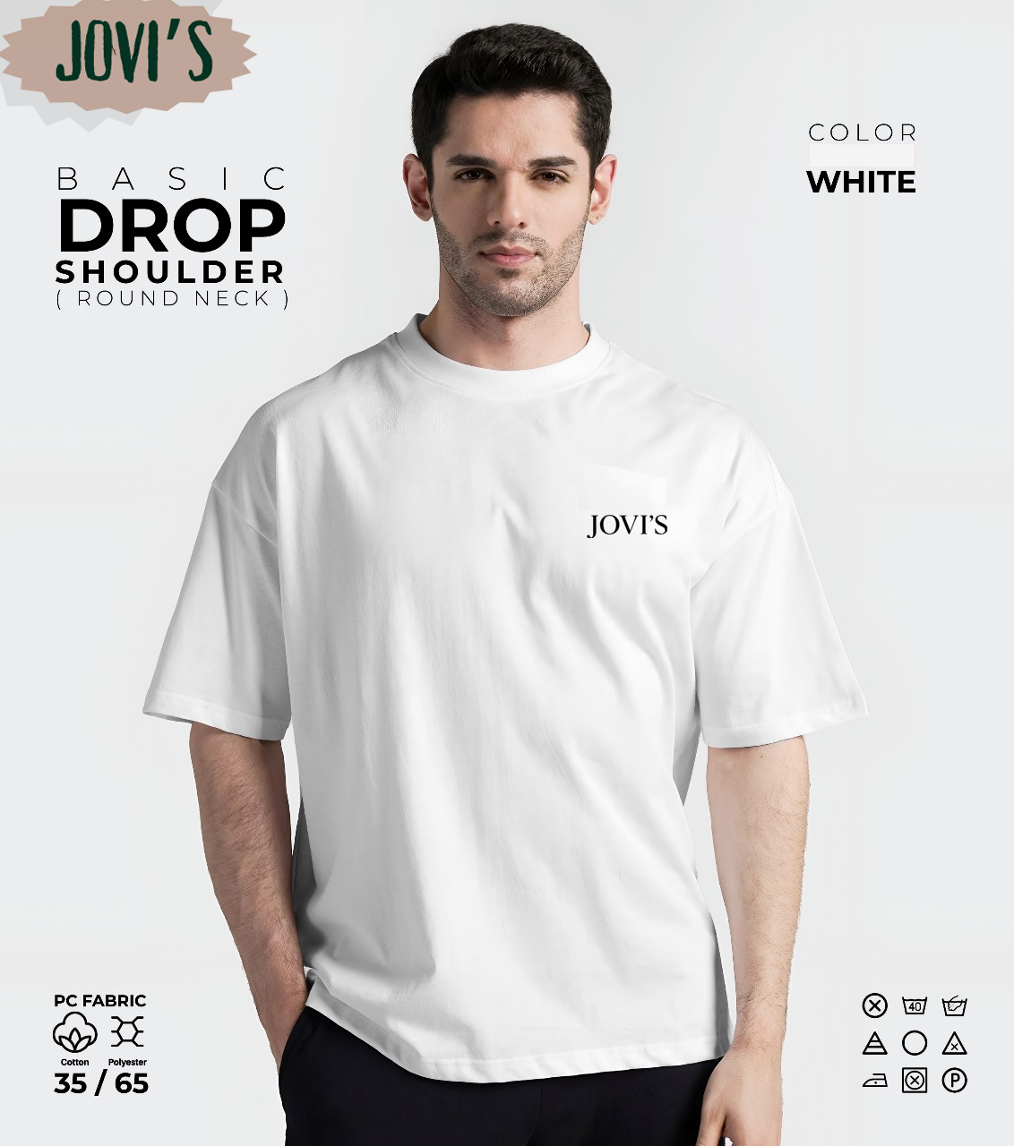 Basic Drop Shoulder Round Neck
