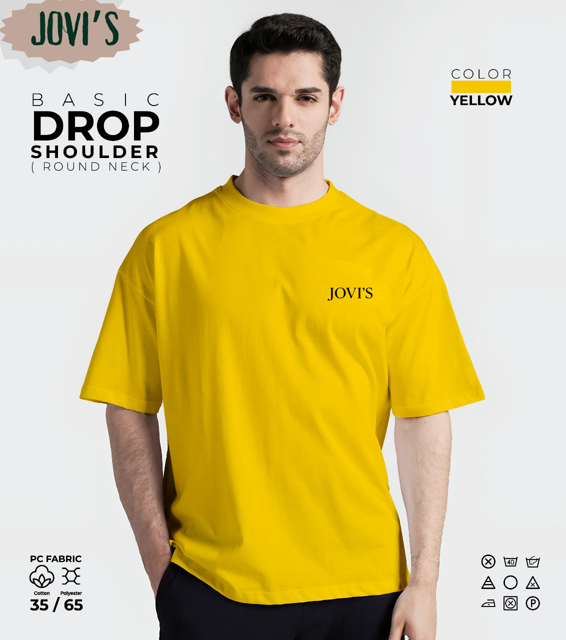 Basic Drop Shoulder Round Neck