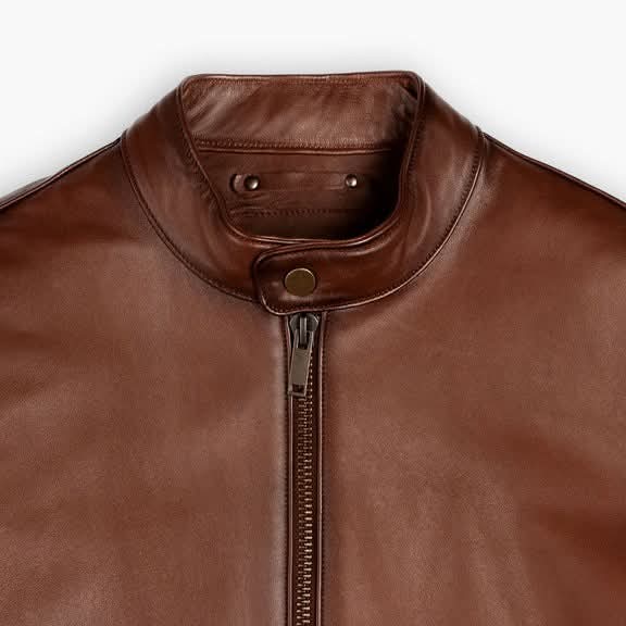DZ06 Brown Leather Jacket