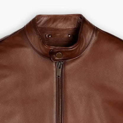 DZ06 Brown Leather Jacket