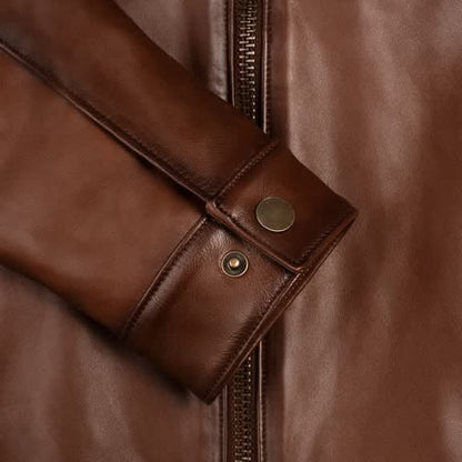 DZ06 Brown Leather Jacket