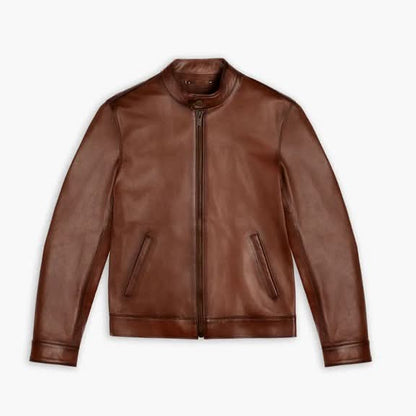 DZ06 Brown Leather Jacket