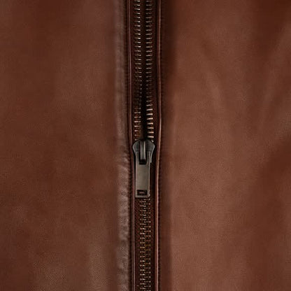 DZ06 Brown Leather Jacket