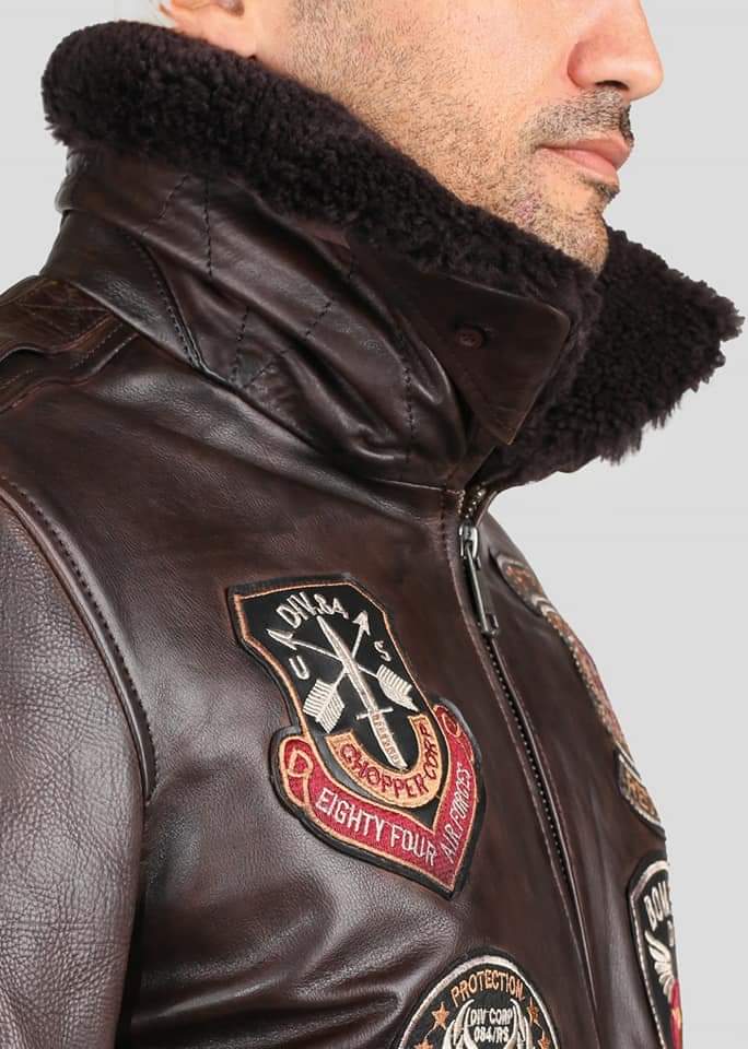 DZ08 Top Gun Leather Jacket
