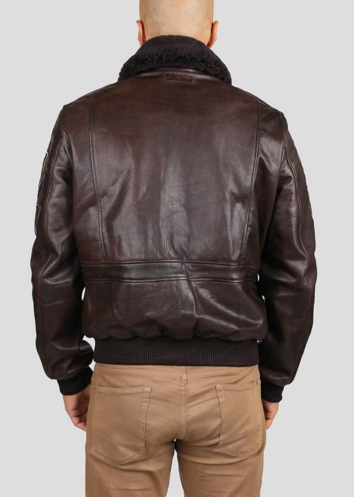 DZ08 Top Gun Leather Jacket