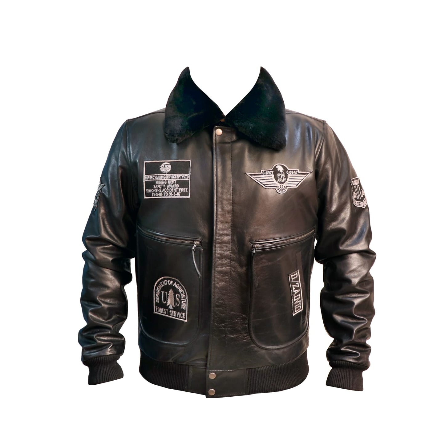 DZ05 Jetstream 2.0 Leather Bomber Jacket