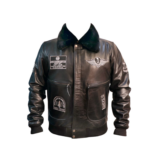 DZ05 Jetstream 2.0 Leather Bomber Jacket