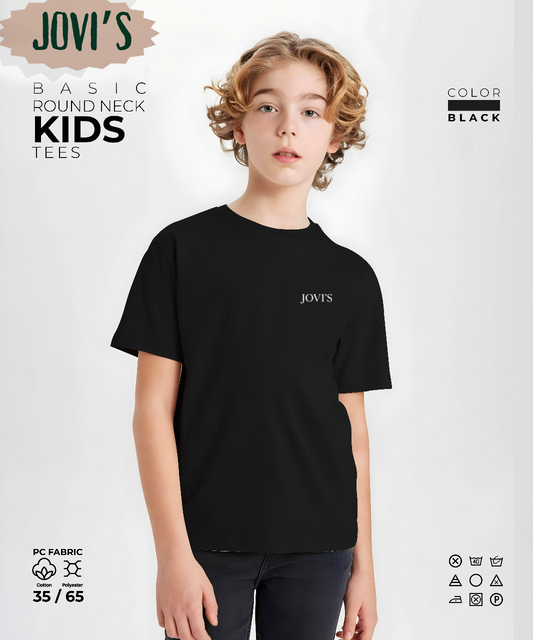 Jovi's Kid's Basic Round Neck T-Shirt