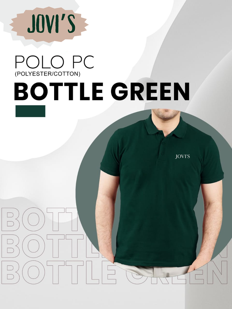 Jovi's Polo PC Black Collar Shirt
