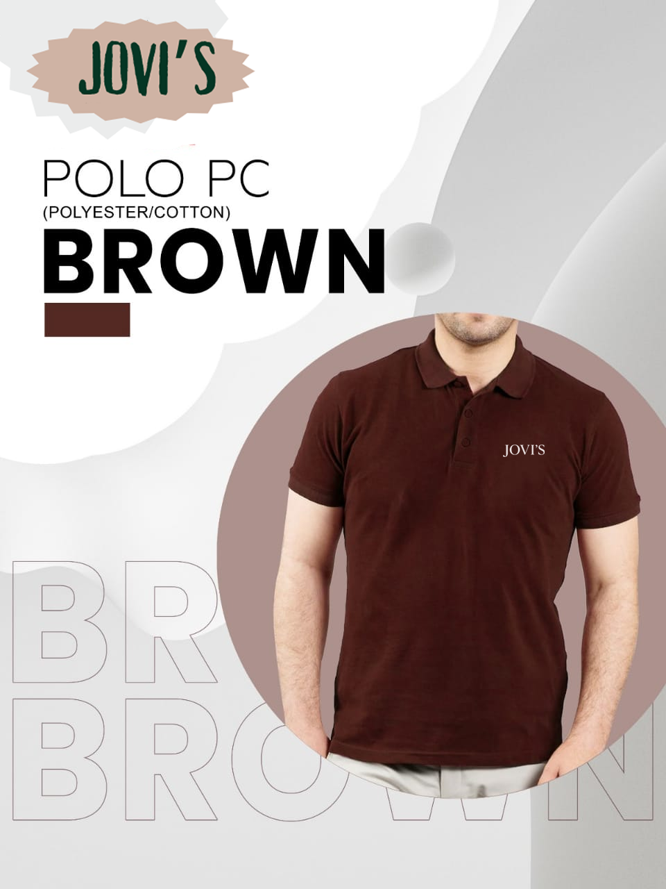 Jovi's Polo PC Black Collar Shirt