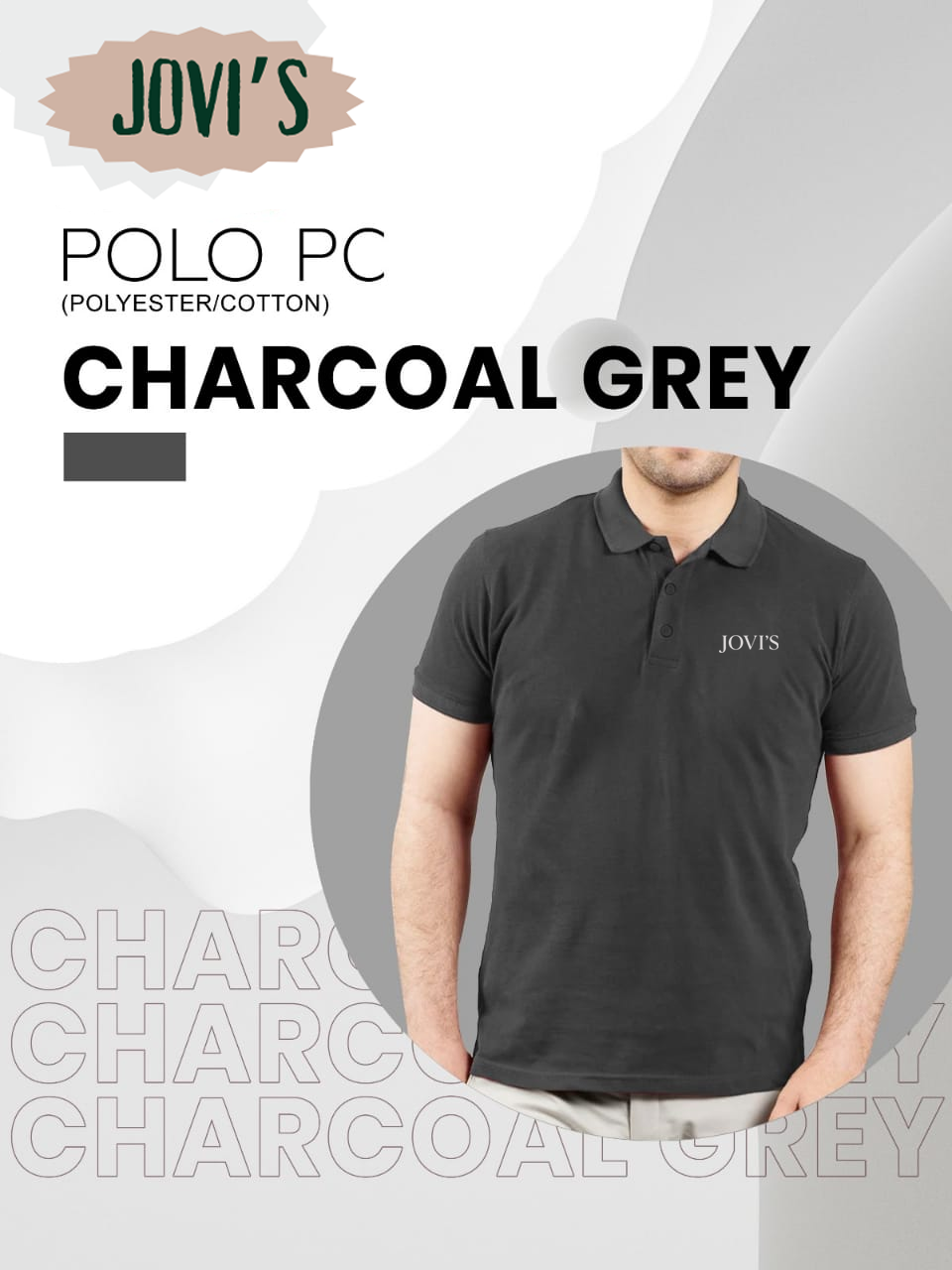 Jovi's Polo PC Black Collar Shirt