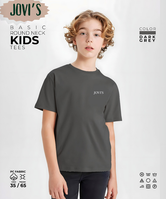 Jovi's Kid's Basic Round Neck T-Shirt