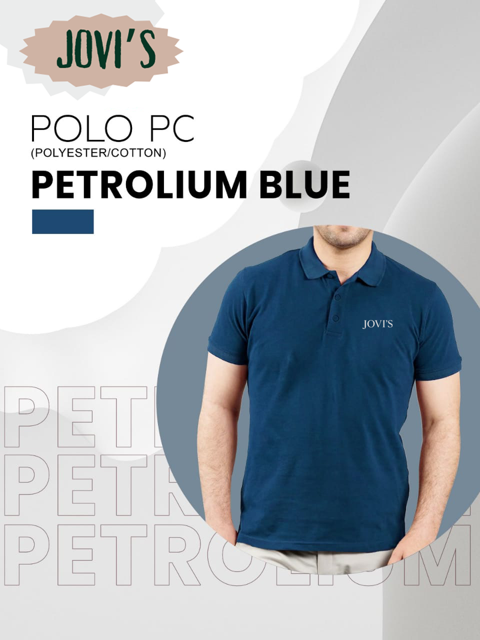 Jovi's Polo PC Black Collar Shirt