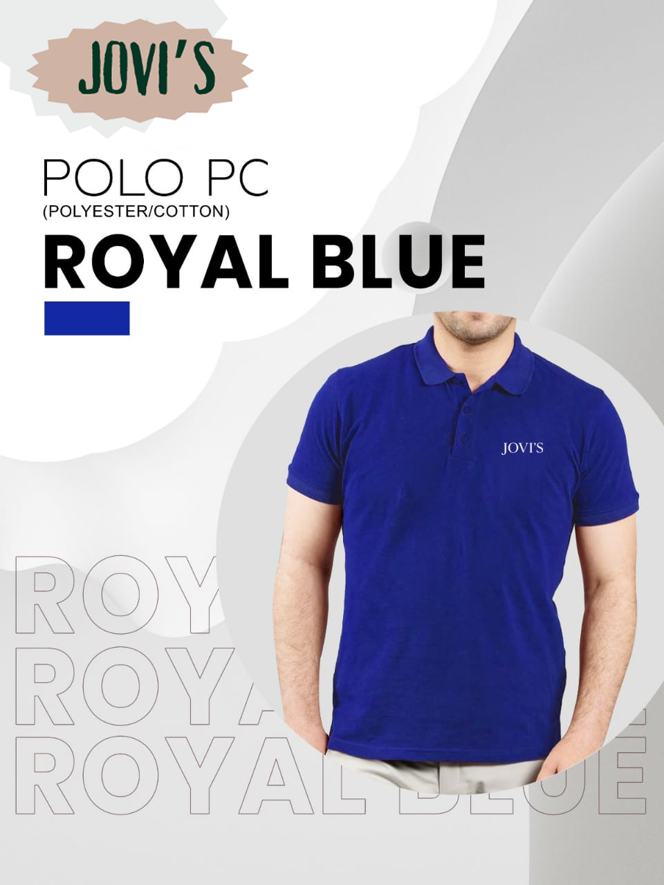 Jovi's Polo PC Black Collar Shirt