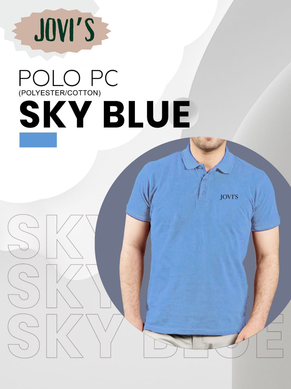 Jovi's Polo PC Black Collar Shirt